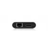 ICY BOX IB-DK4050-CPD káblový USB 3.2 Gen 1 (3.1 Gen 1) Type-C antracit