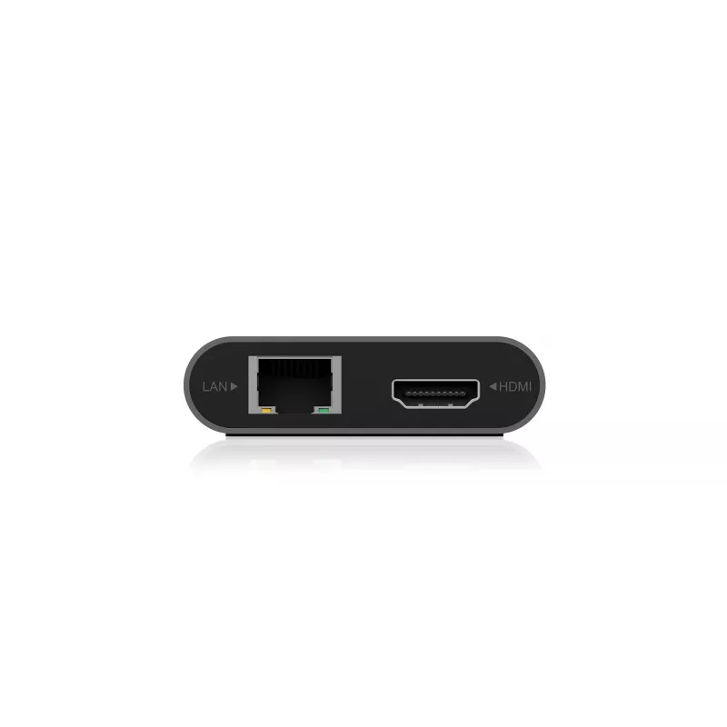 ICY BOX IB-DK4050-CPD káblový USB 3.2 Gen 1 (3.1 Gen 1) Type-C antracit