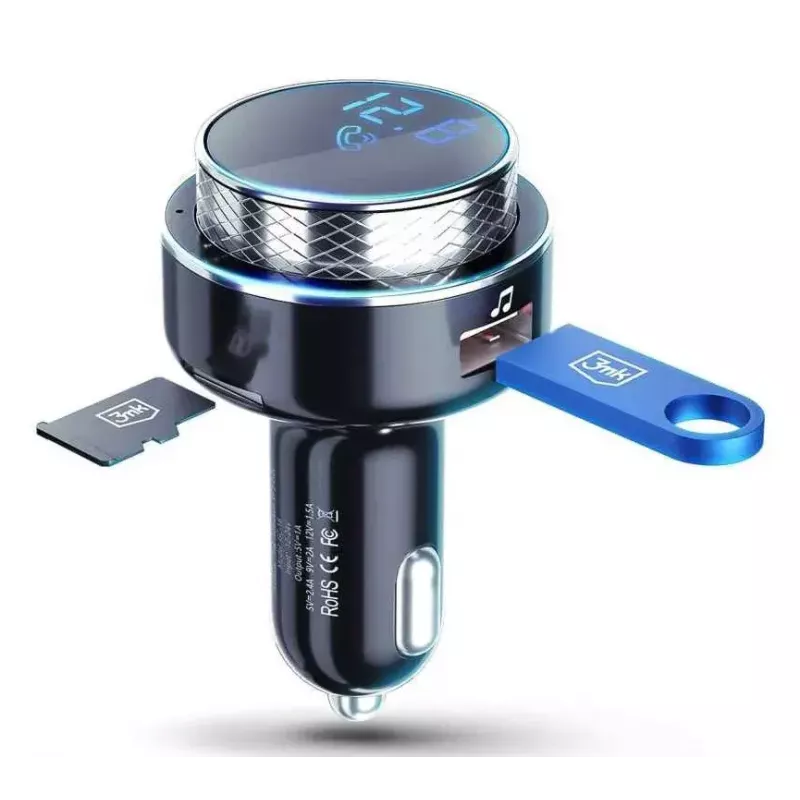 FM vysielač 3MK Hyper Car 87,5 – 99,8 MHz USB čierny