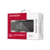 Nástenná nabíjačka Axagon ACU-PD20 1x QC3.0/AFC/FCP/PD Type-C 20W čierna
