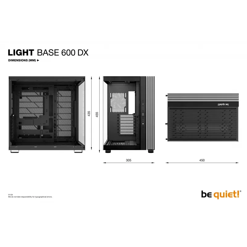 be quiet LIGHT BASE 600 DX čierna Midi Tower