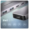 Axagon HMC-5H60 USB 5Gbps hub, 2x USB-A, 1x USB-C, HDMI 4k/60Hz, PD 100W, USB-C kábel