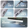 Axagon HMC-5H60 USB 5Gbps hub, 2x USB-A, 1x USB-C, HDMI 4k/60Hz, PD 100W, USB-C kábel