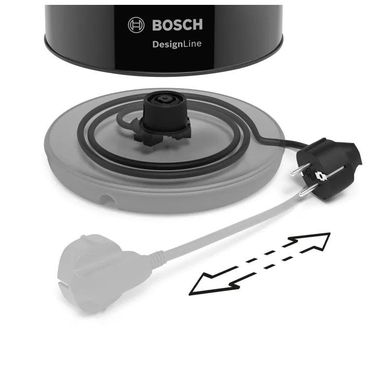 Bosch TWK3P423 rýchlovarná kanvica 1,7 l 2400 W čierna