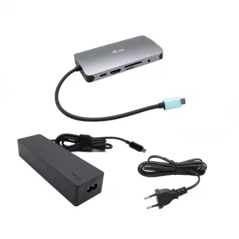 i-tec Metal USB-C Nano dock HDMI/VGA s LAN + nabíjačka 100 W