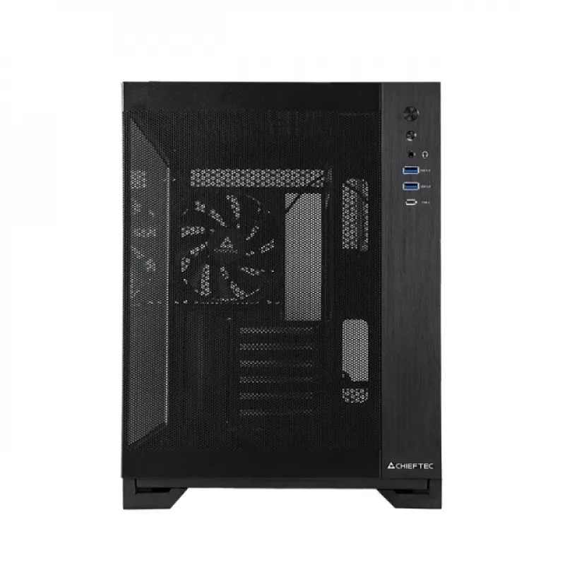 Chieftec mATX skriňa GM-30B-M-OP, čierna, Cube