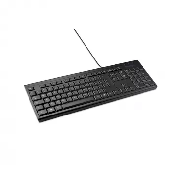 Kensington K63727WW, Full-size (100%), káblová, USB, membránová, QWERTY, čierna