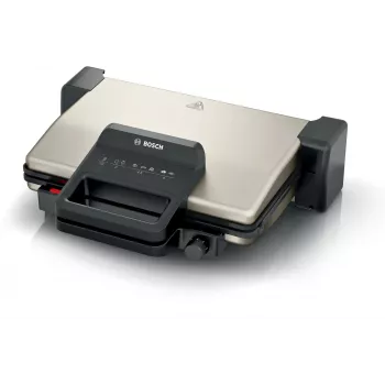 Kontaktný gril Bosch TCG3302 2000W s keramickými platňami 310x220 mm, nastaviteľným termostatom, odnímateľnými umývateľnými platňami v umývačke
