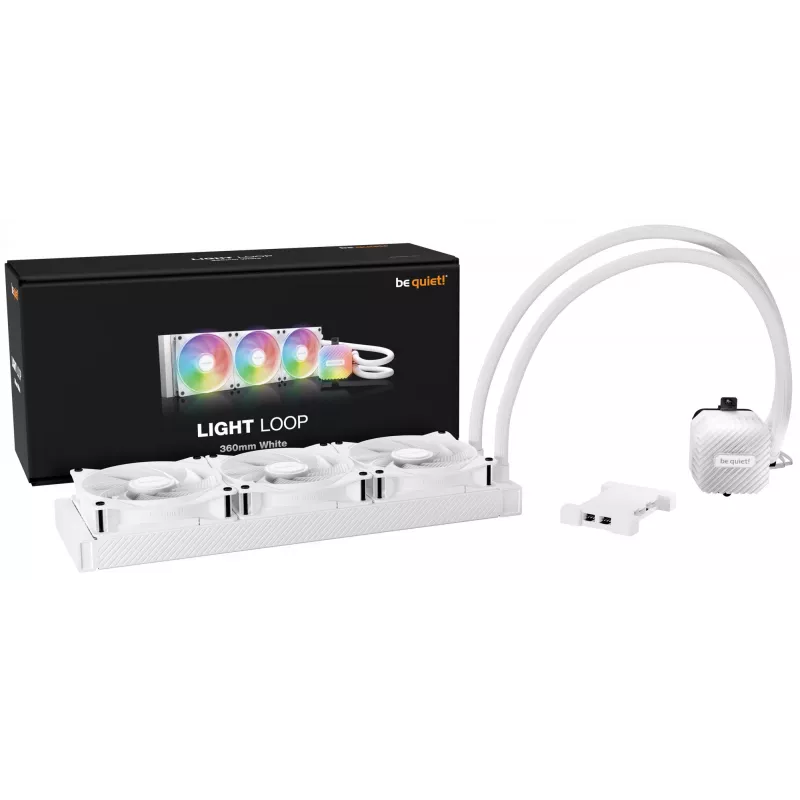 be quiet LIGHT LOOP 360mm biela procesor All-in-One kvapalinový chladič 12 cm 1 kus