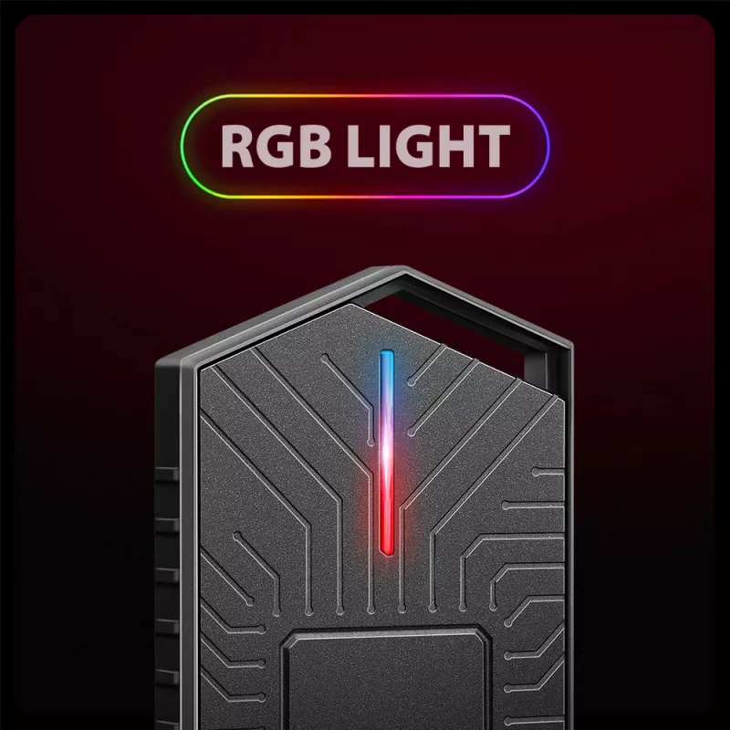 Axagon EEM2-GAM externé USB-C 10Gbps kovové puzdro pre M.2 NVMe a SATA SSD. Bez skrutiek