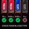 Axagon EEM2-GAM externé USB-C 10Gbps kovové puzdro pre M.2 NVMe a SATA SSD. Bez skrutiek