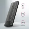 Axagon EEM2-GTS2 externé USB-C 10 Gbit/s kovové puzdro pre M.2 NVMe a SATA SSD disky. Bez skrutiek