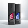 Axagon EEM2-GTS2 externé USB-C 10 Gbit/s kovové puzdro pre M.2 NVMe a SATA SSD disky. Bez skrutiek