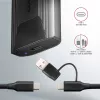 Axagon EEM2-GTS2 externé USB-C 10 Gbit/s kovové puzdro pre M.2 NVMe a SATA SSD disky. Bez skrutiek
