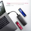 Axagon EEM2-GTS2 externé USB-C 10 Gbit/s kovové puzdro pre M.2 NVMe a SATA SSD disky. Bez skrutiek
