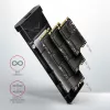 Axagon EEM2-UB2 externé USB-C 10Gbps kovové puzdro pre M.2 NVMe SSD disky. Čierna
