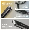 Axagon ADA-HCPD USB-C na 3,5 mm jack – Hi-Res DAC audio adaptér, 384 kHz/32 bit, PD 60 W 3 A