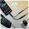 Axagon ADA-HCPD USB-C na 3,5 mm jack – Hi-Res DAC audio adaptér, 384 kHz/32 bit, PD 60 W 3 A