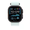 APPLE 49 mm Ice Blue Ocean Band predĺženie – Black Titanium Finish