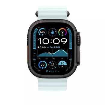 APPLE 49 mm Ice Blue Ocean Band predĺženie – Black Titanium Finish