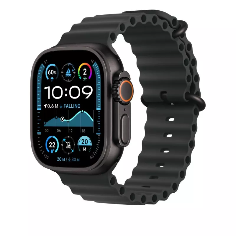 APPLE 49mm Black Ocean Band predĺženie – Black Titanium Finish