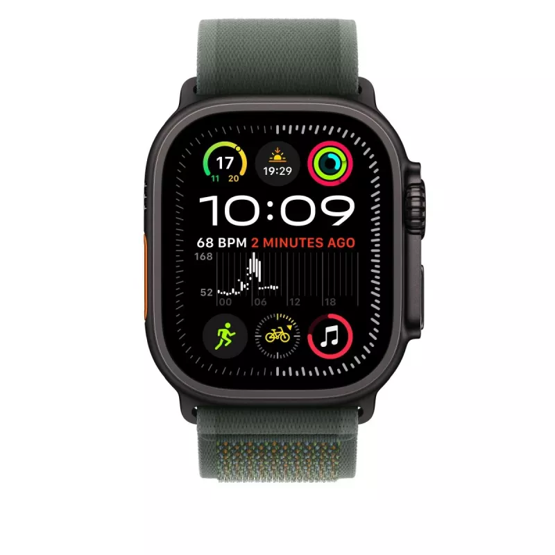 Remienok Apple 49mm Green Trail Loop S/M Black Titanium Finish