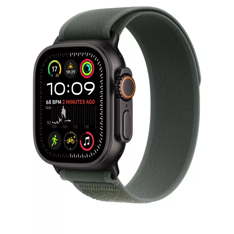 Remienok Apple 49mm Green Trail Loop S/M Black Titanium Finish