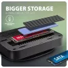 Axagon HMC-UFO USB-C hub M.2 SATA/NVMe 1 Gbit/s Ethernet 384 kHz audio Wired USB 3.2 Gen 2 (3.1 Gen 2) Type-C čierny