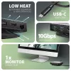 Axagon HMC-UFO USB-C hub M.2 SATA/NVMe 1 Gbit/s Ethernet 384 kHz audio Wired USB 3.2 Gen 2 (3.1 Gen 2) Type-C čierny