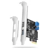 Axagon PCEU-232RS PCIe radič 2x ext. + 2x int. USB 5Gbps