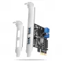 Axagon PCEU-232RS PCIe radič 2x ext. + 2x int. USB 5Gbps