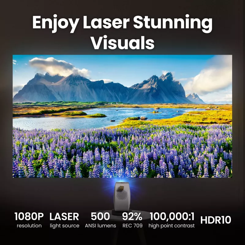 BenQ GV50 štandardný projektor 500 ANSI lúmenov DLP 1080p (1920x1080) biely