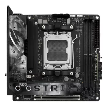 Základná doska ASUS ROG STRIX X870-I GAMING WIFI mini ITX · AMD X870 · Socket AM5 · DDR5 · 2 DIMM · Wi-Fi 7 · Bluetooth 5.4