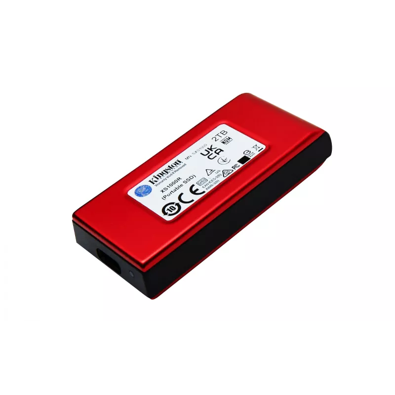 Kingston Technology 2TB XS1000 červený externý USB 3.2 Gen 2 prenosný SSD disk