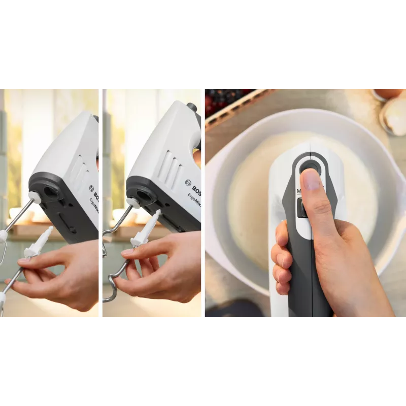 Bosch MMRP1000 elektrický drvič 0,8 l 400 W červená, transparentná, biela