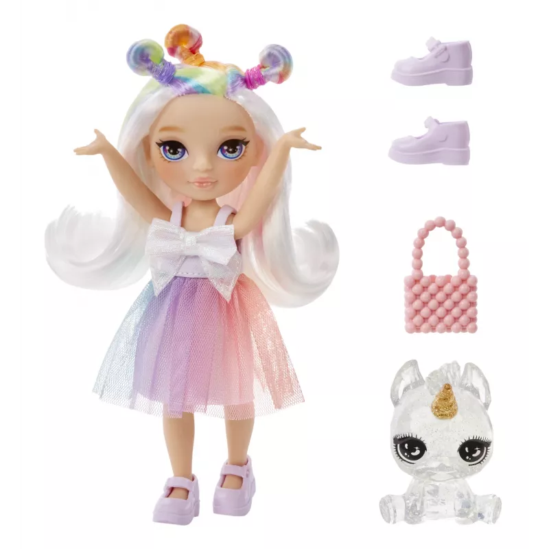 Rainbow High Littles bábiky – Opal (Rainbow), módna bábika, ženské, 4 roky, chlapec/dievča, 13,9 mm, viacfarebná