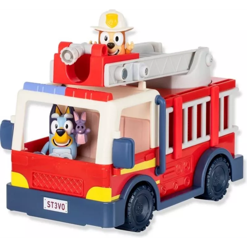Moose Toys Bluey hasičské auto, hasičské auto, 3 roky, plast, viacfarebné, červené