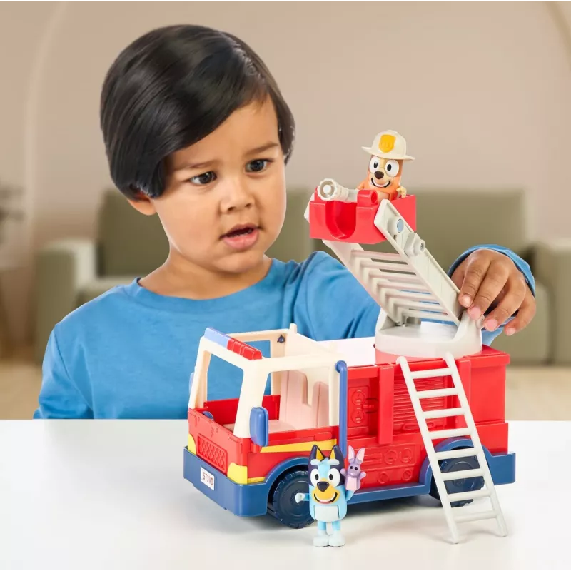 Moose Toys Bluey hasičské auto, hasičské auto, 3 roky, plast, viacfarebné, červené
