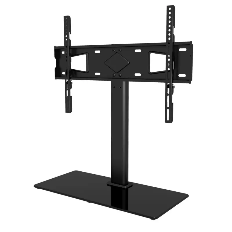 Techly ICA-LCD S07L stojan na TV, 32 – 65 palcov (81 – 165,1 cm), 45 kg, VESA 600x400, podstavec z tvrdeného skla, čierny