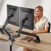 Techly ICA-LCD 462B stolový držiak monitora, plynová pružina, 17 – 32 palcov (43,2 – 81,3 cm), 9 kg, VESA 75x75/100x100, čierny