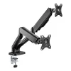 Techly ICA-LCD 462B stolový držiak monitora, plynová pružina, 17 – 32 palcov (43,2 – 81,3 cm), 9 kg, VESA 75x75/100x100, čierny