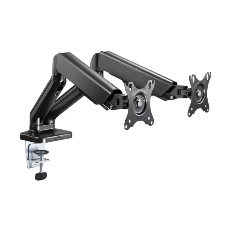 Techly ICA-LCD 462B stolový držiak monitora, plynová pružina, 17 – 32 palcov (43,2 – 81,3 cm), 9 kg, VESA 75x75/100x100, čierny
