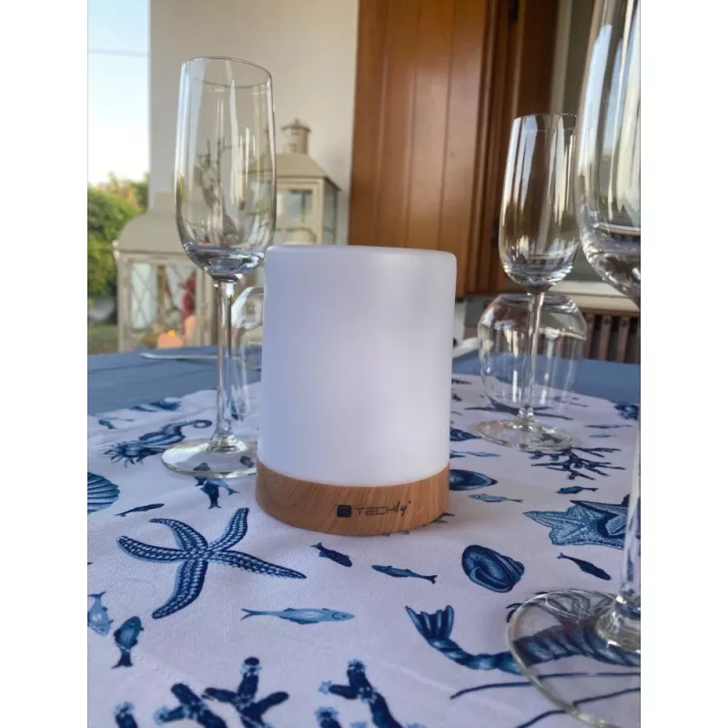 Stolná lampa Techly I-LED TOUCH 1,6 W biela LED dotykové ovládanie