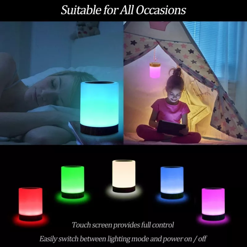 Stolná lampa Techly I-LED TOUCH 1,6 W biela LED dotykové ovládanie