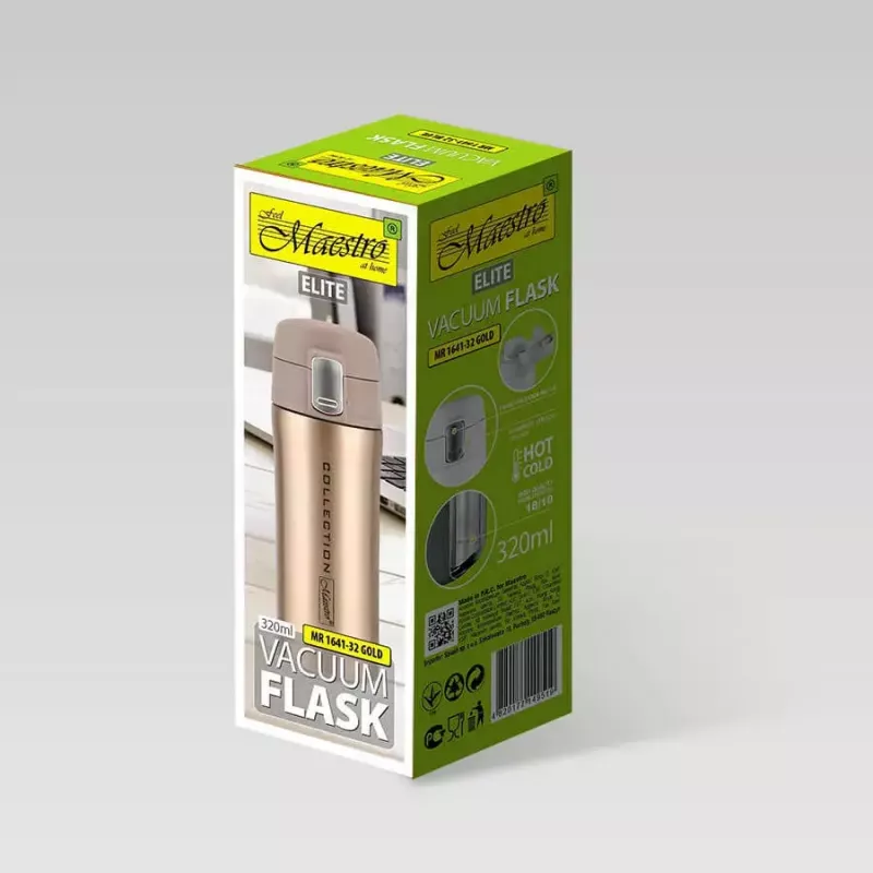 Vákuová fľaša Feel-Maestro MR-1641 0,32 l zlatá nehrdzavejúca oceľ