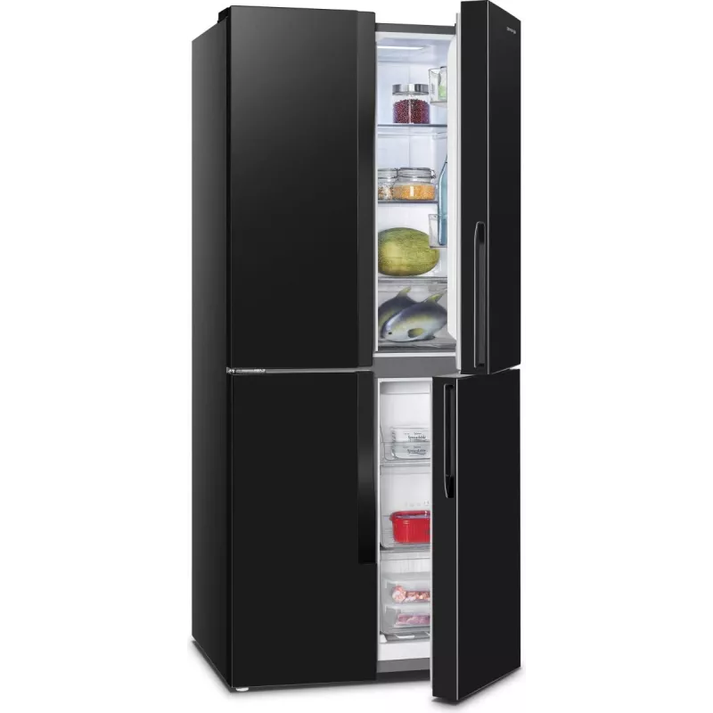 Gorenje G600 NRM818EMB Side-by-Side chladnička voľne stojaca 427 l čierna