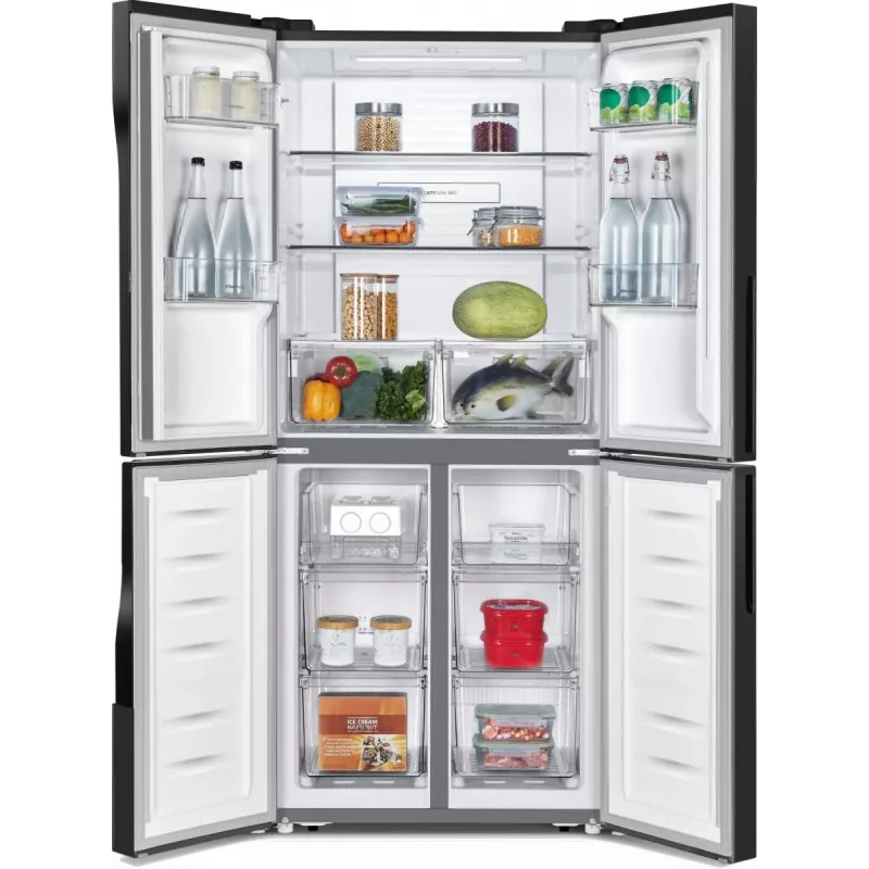 Gorenje G600 NRM818EMB Side-by-Side chladnička voľne stojaca 427 l čierna
