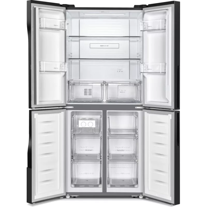 Gorenje G600 NRM818EMB Side-by-Side chladnička voľne stojaca 427 l čierna