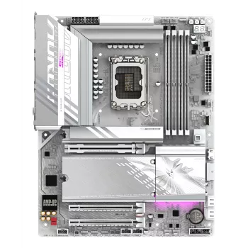 GIGABYTE Z890 AORUS ELITE WIFI7 ICE základná doska - podporuje Intel Core Ultra (séria 2) CPU, 16+1+2 fáz VRM, až do 8800MHz DDR5 (OC), 1xPCIe 5.0 + 3xPCIe 4.0, Wi-Fi 7, 2.5GbE LAN, Thunderbolt 4