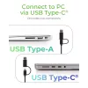 ICY BOX IB-180MS-C31 USB 3.2 Gen 2 (3.1 Gen 1) Type-C čierny